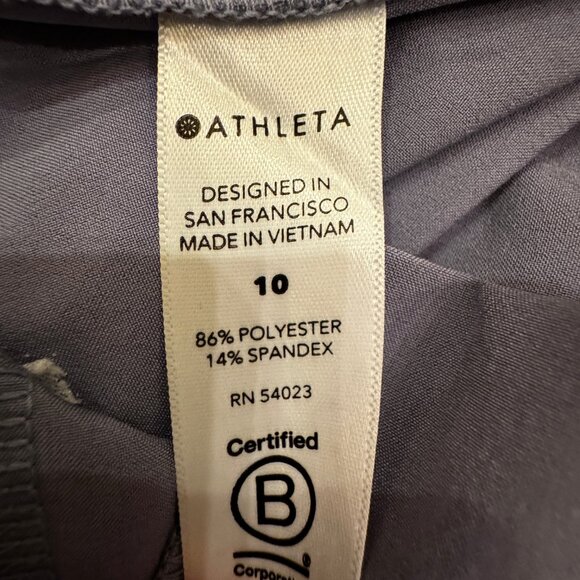 NWOT ATHLETA Venture Bermuda Short in Gray Purple (Tempest Viologt) Sz 10 - Picture 5 of 8
